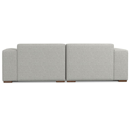 Rex - 2 Seater Sofa And Ottoman - Gray
