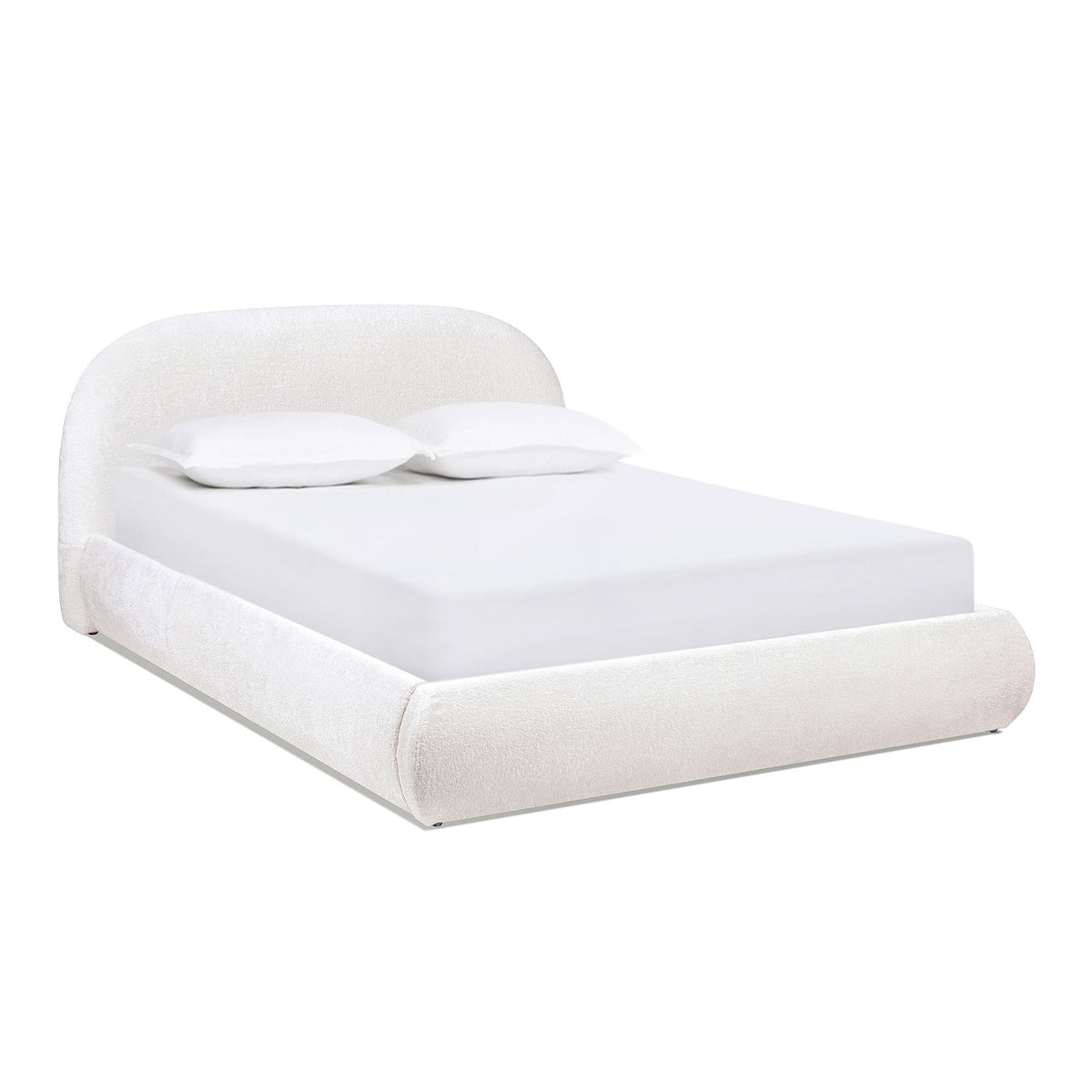 Archie Puffy Grounded - Upholstered Platform Bed