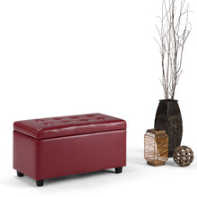Load image into Gallery viewer, Cosmopolitan - Upholstered Storage Ottoman
