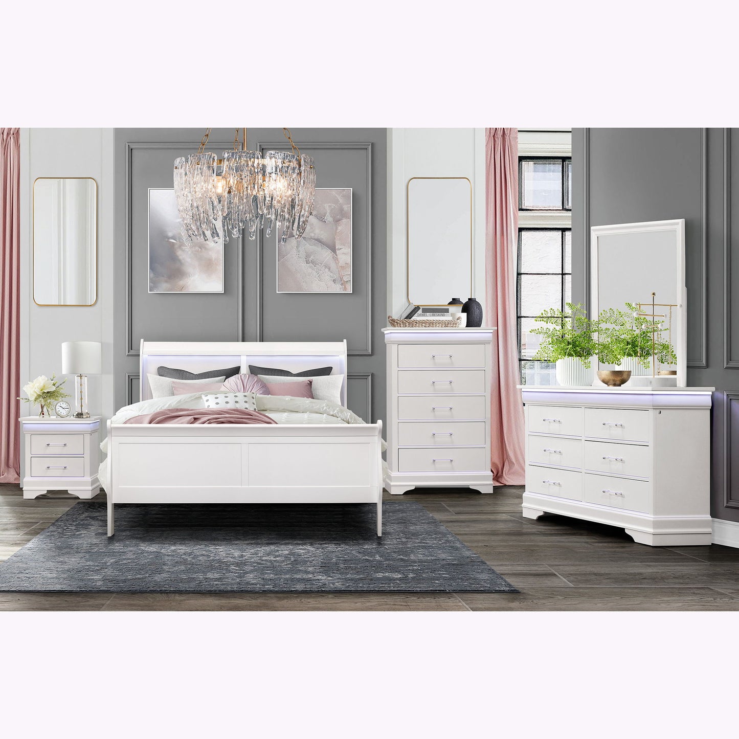 Charlston - Nightstand With LED
