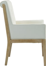 Load image into Gallery viewer, Gwendolyn - Faux Leather Dining Arm Chair With Natural Frame
