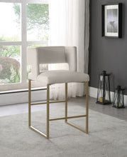 Load image into Gallery viewer, Caleb - Counter Stool with Gold Legs (Set of 2)
