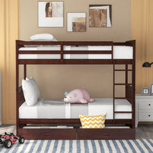 Load image into Gallery viewer, Bunk Bed With Ladders And 2 Storage Drawers
