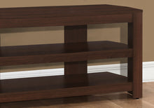 Load image into Gallery viewer, TV Stand, Console, Media Entertainment Center, Storage Shelves, Contemporary &amp; Modern - Cherry
