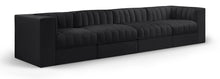 Load image into Gallery viewer, Rummi - Velvet Performance Fabric Upholstered 4 Piece Modular Sofa
