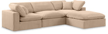Load image into Gallery viewer, Comfy - 4 Piece Velvet Modular Sectional With Chaise
