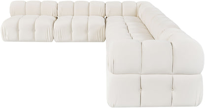 Orin - Velvet 6 Piece Modular L-Shaped Sectional