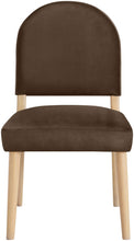 Load image into Gallery viewer, Varinelle - Velvet Dining Chair (Set of 2) - Natural Frame
