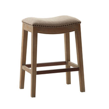 Load image into Gallery viewer, Saddle Counter Stool With High Density Foam
