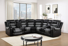 Load image into Gallery viewer, U89 - Black / Motion 3 Piece Sectional - Black
