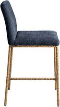 Load image into Gallery viewer, Reeves - Chenille Fabric Upholstered Counter Stool (Set of 2) - Gold Base
