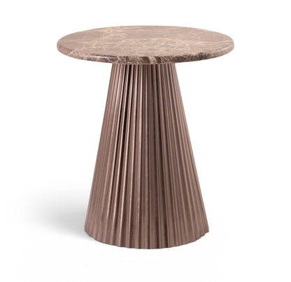 Cindra - Genuine Marble Top And Iron Base Table