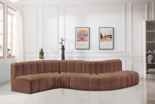 Load image into Gallery viewer, Arc - Faux Leather 6 Piece Curved Modular Sofa
