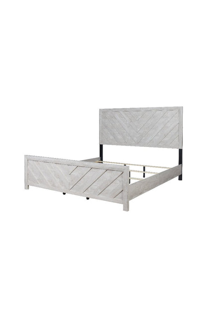 Galaxy Home Denver King Bed in Rustic Oak