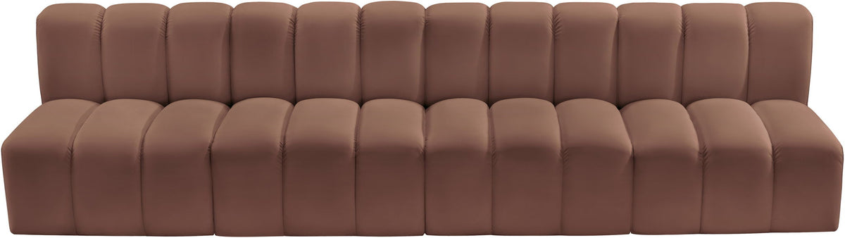 Arc - Faux Leather 4 Seats Modular Sofa