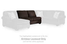 Load image into Gallery viewer, Kimlee - Armless Loveseat - Chocolate
