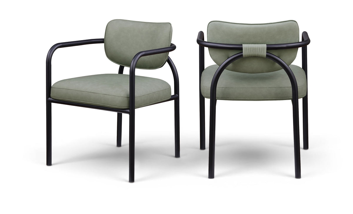 Serava - Vegan Leather Upholstered Dining Chair (Set of 2)