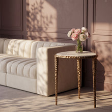 Load image into Gallery viewer, Gild - Aluminum Base And Genuine Marble Top Table
