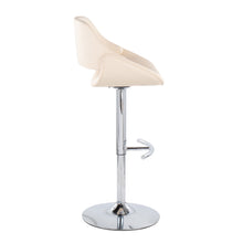 Load image into Gallery viewer, Fabrico - Contemporary Adjustable Bar Stool With Rounded T Footrest (Set of 2)
