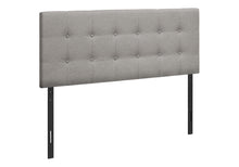Load image into Gallery viewer, Full Size Bed Headboard Only, Upholstered, Transitional - Gray

