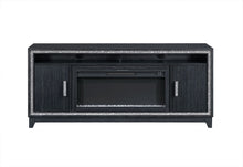Load image into Gallery viewer, Lily - 72" Entertainment Unit With LED, Speakers, Crystal Inserts - Dark Gray
