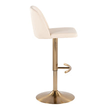 Load image into Gallery viewer, Toriano - Contemporary Adjustable Barstool With Swivel With Rounded T Footrest (Set of 2)
