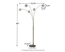 Load image into Gallery viewer, Winter - Metal Arc Lamp  - Silver Finish

