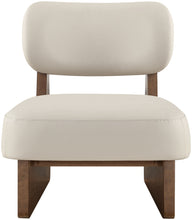 Load image into Gallery viewer, Vetra - Vegan Leather Upholstered Accent Chair - Taupe / Painted Brown
