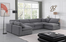 Load image into Gallery viewer, Comfy - 6 Piece Velvet Modular Armless Sectional
