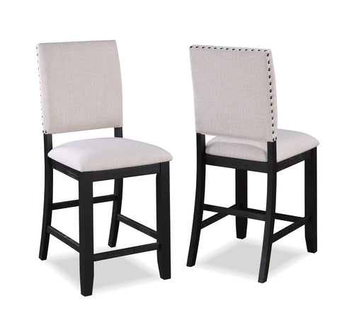 REGENT COUNTER HEIGHT CHAIR CHARCOAL BLACK - Ego Home Furniture