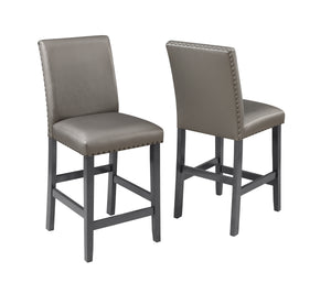 BANKSTON COUNTER HEIGHT CHAIR W/NAILHEAD