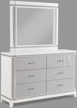 Load image into Gallery viewer, Crown Mark Furniture Ariane Mirror in Silver and White image
