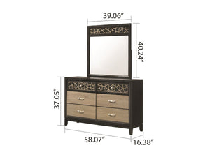 Galaxy Home Selena Dresser in Black - Ego Home Furniture