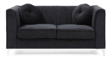 Load image into Gallery viewer, Glam Styled Micro Suede Loveseat
