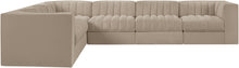 Load image into Gallery viewer, Rummi - Velvet Performance Fabric Upholstered 6 Piece Modular Sectional (With 3 Corner Chairs)
