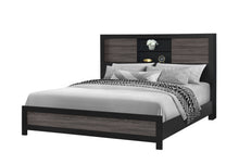 Load image into Gallery viewer, Lisbon - King Bookcase Bed Headboard Footboard - Gray Black
