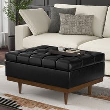 Load image into Gallery viewer, Mariah - Upholstered Lift Top Table Storage Ottoman
