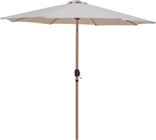 Load image into Gallery viewer, Amalfi - Aluminum Patio Umbrella - Light Brown Base / Light Brown Pole
