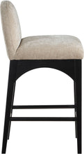 Load image into Gallery viewer, Waldorf - Chenille Stool With Black Legs
