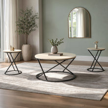 Load image into Gallery viewer, Emery - 3 Piece Occasional Set (1 Coffee &amp; 2 End Tables) - White / Black

