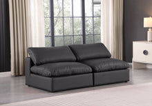 Load image into Gallery viewer, Comfy - Faux Leather Modular Armless Sofa 2 Seats
