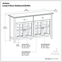 Load image into Gallery viewer, Artisan - 4 Door Sideboard Buffet
