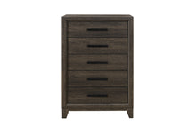 Load image into Gallery viewer, Harmony - 5 Piece Queen Bedroom Set (Bed, Dresser &amp; Mirror, Nightstand, Chest) - Dark Brown
