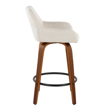 Load image into Gallery viewer, Daniella - Contemporary Fixed Height Counter Stool With Swivel With Round Footrest (Set of 2)
