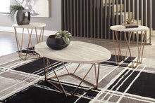 Load image into Gallery viewer, Tarica - Occasional Table Set (Set of 3) - White / Metallic
