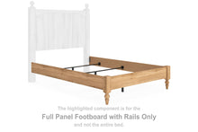 Load image into Gallery viewer, Aleaport - Full Panel Footboard With Rails - Warm Brown
