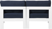 Load image into Gallery viewer, Nizuc - Outdoor Patio 2 Seat Armless Modular Sofa With White Frame
