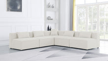 Load image into Gallery viewer, Cube - Linen 5 Piece Modular Corner Armless Sectional
