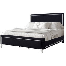 Load image into Gallery viewer, Ava - Western King Panel Side Rails - Ebony
