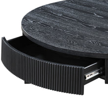 Load image into Gallery viewer, Tate - Round One Drawer Coffee Table - Black

